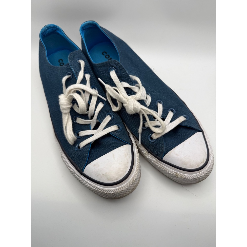 Converse Chuck Taylor All Star Women 9 Teal Blue Low Top Canvas Sneakers 162452F